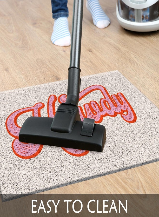 Supwhd Preppy Pink Howdy Welcome Mats Outdoor, Western Door Mat Doormat Outdoor Indoor Entrance Front Door Mat, Pink Western Decor, 17x30 - Image 4