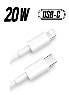 USB C to Lightning Cable 20W Fast Charging [MFi Certified] Compatible with iPhone 13 Pro Max/12/11 Pro/X/XS/XR/8 Plus/AirPods Pro, 1M, White