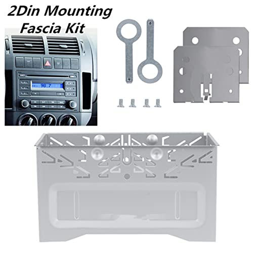 Billowvolve Universal Double DIN Car Stereo Cage,with Metal Frame, Car Radio Fitting Kit,for DVD Players, ISO, CD, GPS Navigation mounting Brackets - Image 4