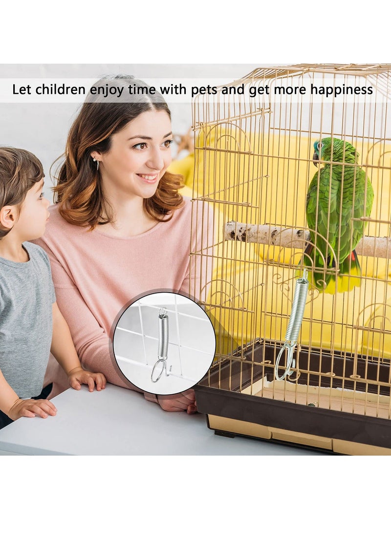 20 Pieces Spring Cage Latch Door Spring For Hamster Cages Hook Metal Finger Pet Wire Cage For Fixing Birds Bunny Rodents  Hamster Parrot Dog Door - Image 5