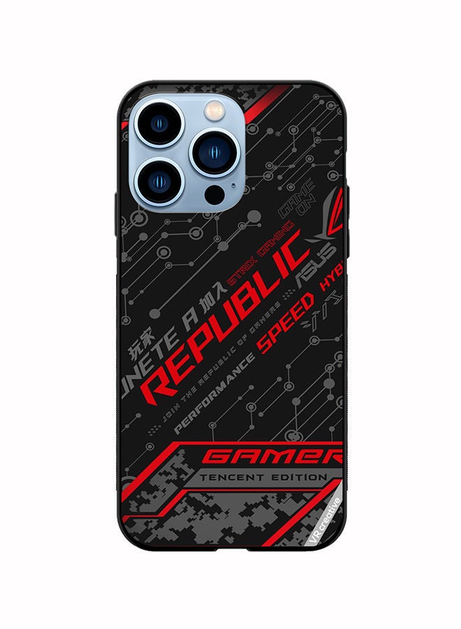 VR CREATIVE غطاء حماية لجهاز آبل آيفون 14 برو ماكس إصدار لاعب تنسنت تصميم متعدد الألوان - Image 1