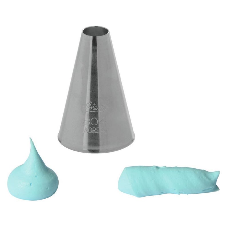 Ateco 805 Stainless Steel Cake Decorating Plain Pastry Tube, White, #5 - Image 4