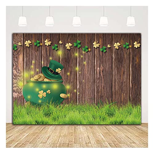 XLL Happy St Patrick's Day Photography Backdrops 5x3ft Vinyl Lucky Irish Shamrock Board Baby Shower Birthday Party Photo Background - Image 5
