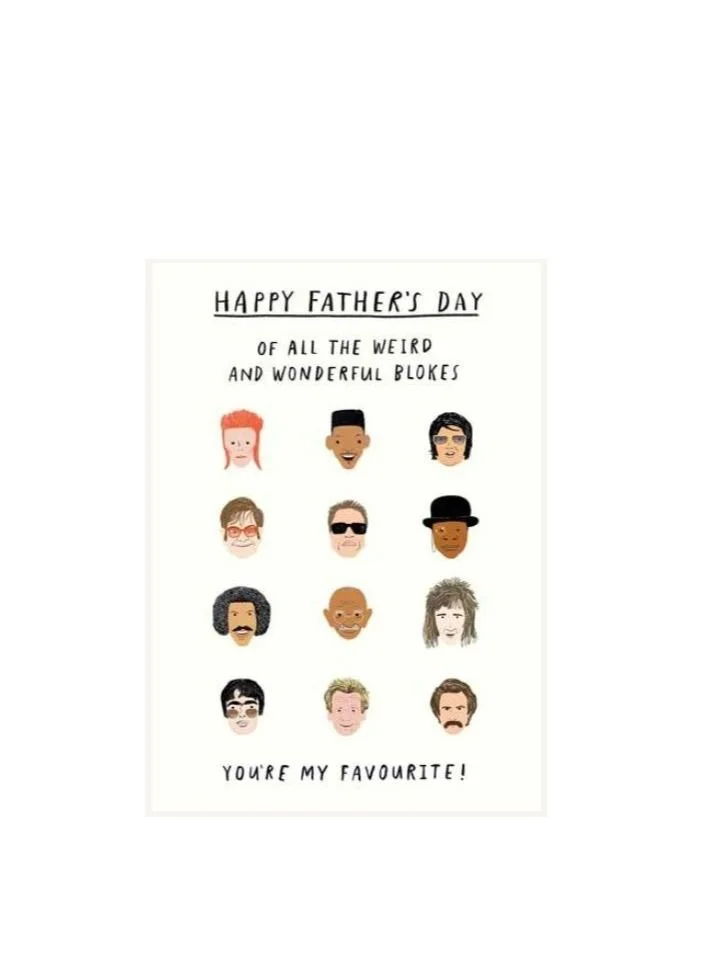 Pigment Weird And Wonderful Blokes Greeting Cards