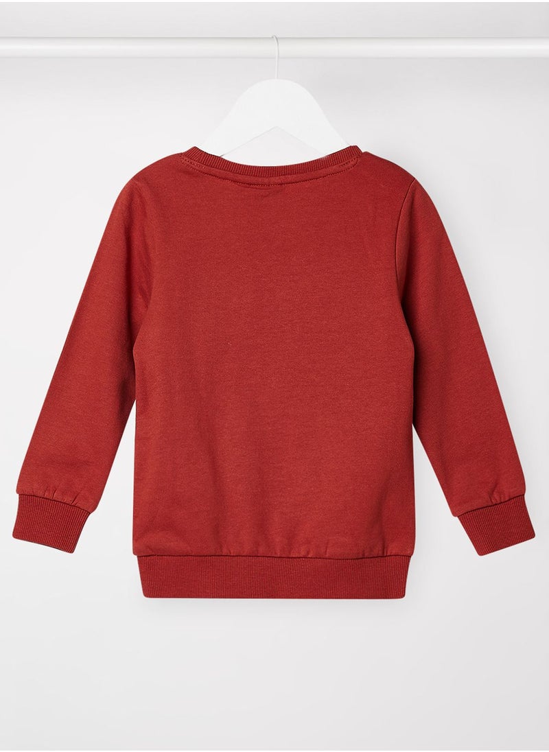 NAME IT - Kids Slogan Print Sweatshirt - Image 1