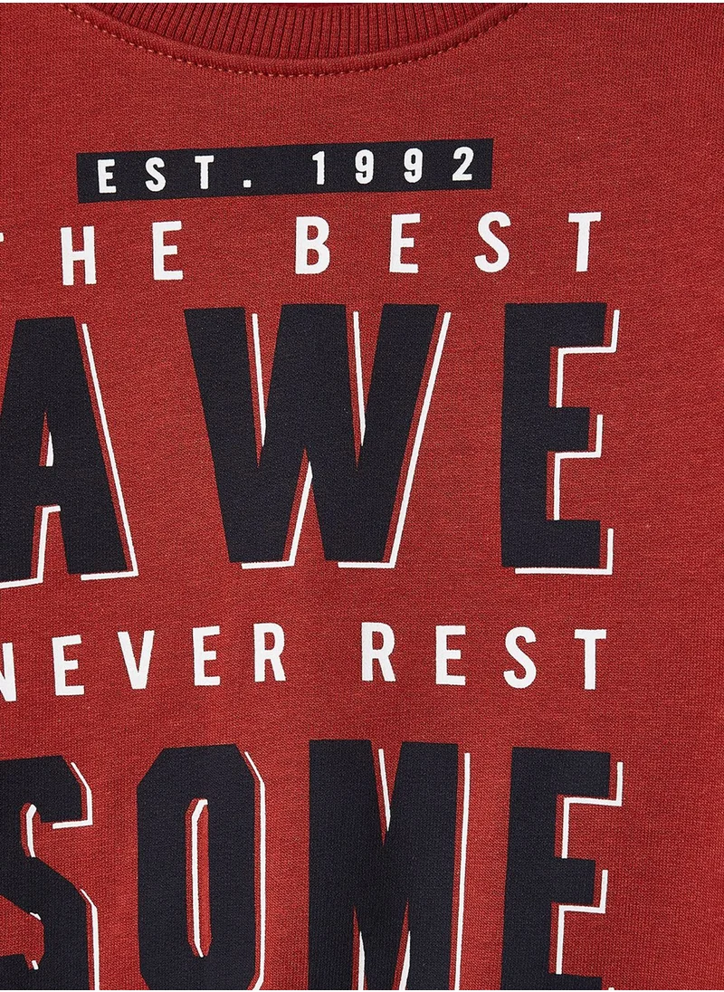 NAME IT Kids Slogan Print Sweatshirt