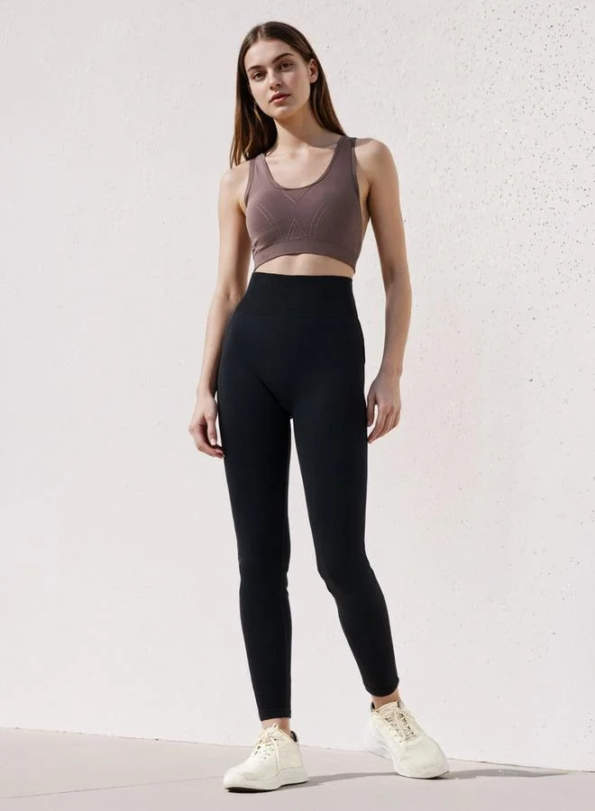 ADOT by Splash Textured Racerback Sports Bra