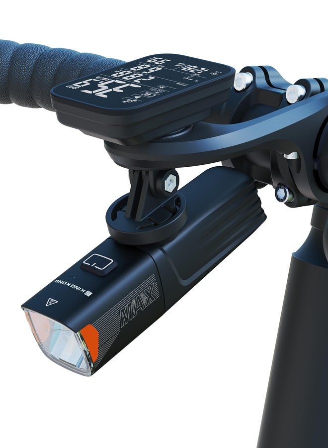 KING KONG Kingkong Bike Lights High & Low Beam 1200 Lumen Rechargeable Bicycle Headlight, Bike Lights for Night Riding, Waterproof MTB Accessories Compatible Garmin & GoPro Mount, Replaceable Batteries X7MAX - Image 1