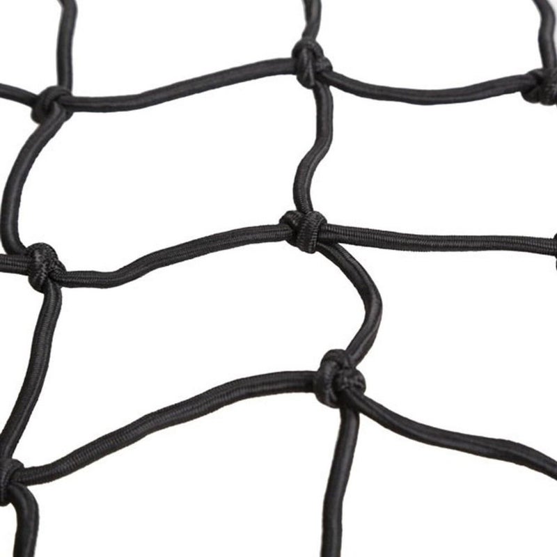 Black Motorcycle Luggage Net 6 Hooks Elastic Cargo Mesh 5 Pack - Image 4