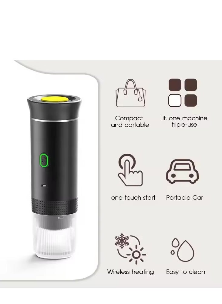 Joshberg Electric Travel Espresso Machine Heating Water Portable Coffee Maker Compatible with Ground Coffee Small Large Capsules  - Image 2
