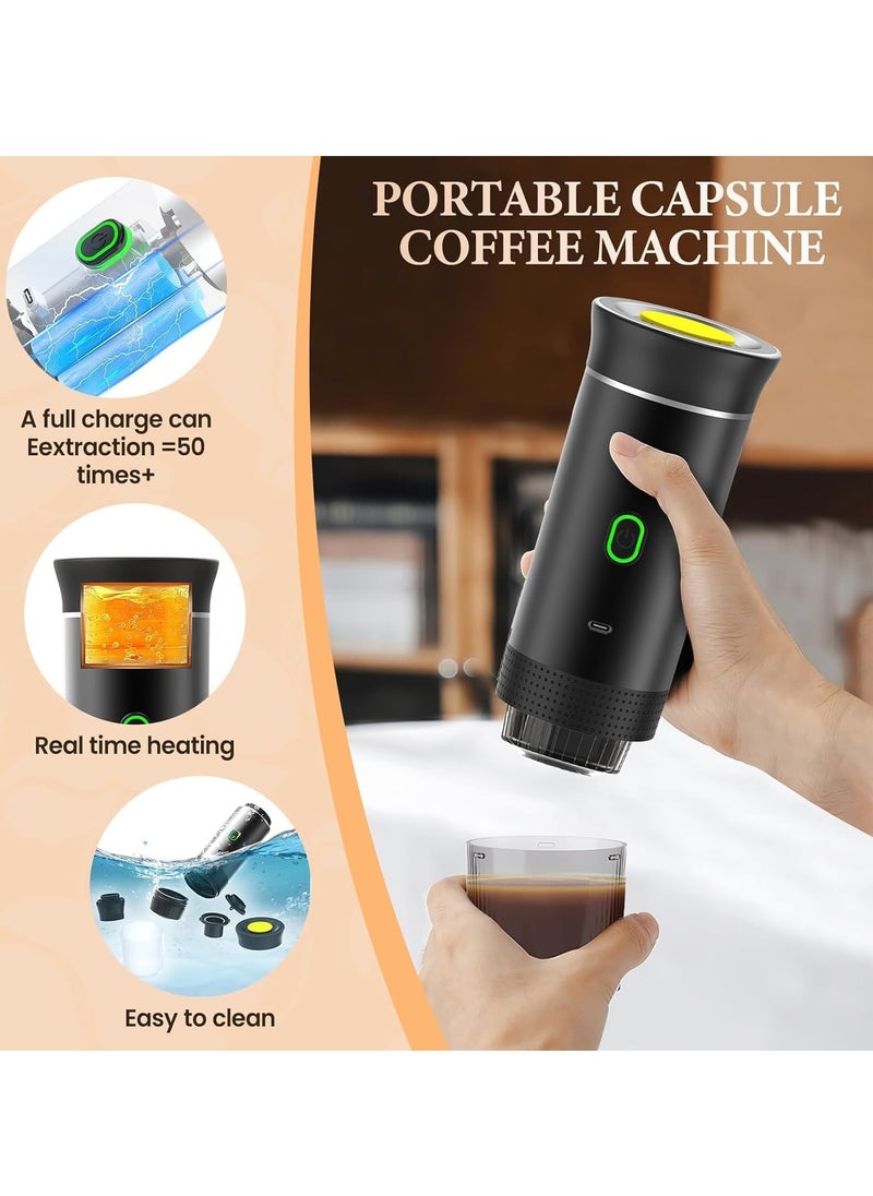 Joshberg Electric Travel Espresso Machine Heating Water Portable Coffee Maker Compatible with Ground Coffee Small Large Capsules  - Image 4