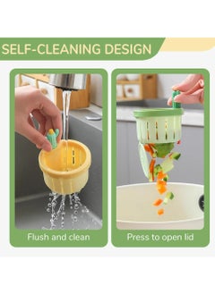 TAYRAN Cactus Kitchen Sink Drain Strainer, Dumping Kitchen Sink Drain Basket Quick Drain Cactus Sink Strainer, Multi-Functional Sink Strainer Basket for Kitchen Home (Yellow)  - Image 3