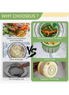 TAYRAN Cactus Kitchen Sink Drain Strainer, Dumping Kitchen Sink Drain Basket Quick Drain Cactus Sink Strainer, Multi-Functional Sink Strainer Basket for Kitchen Home (Yellow)  - Image 4