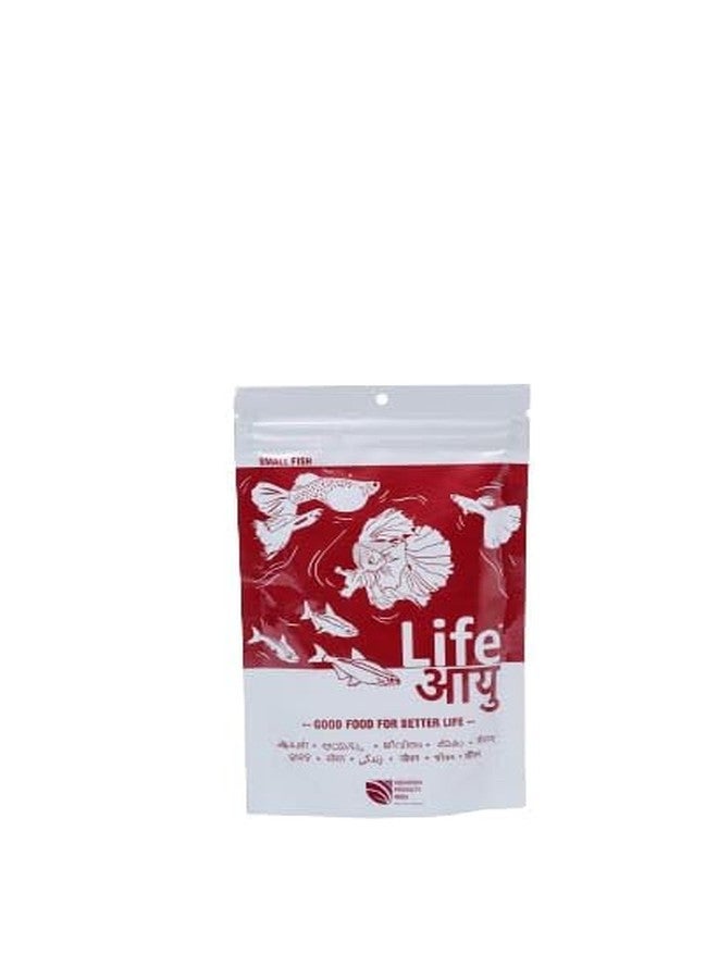 THE BRREED Aquarium Product India Life AAYU RED 100 Grams - Small, Granule, fish - Image 1