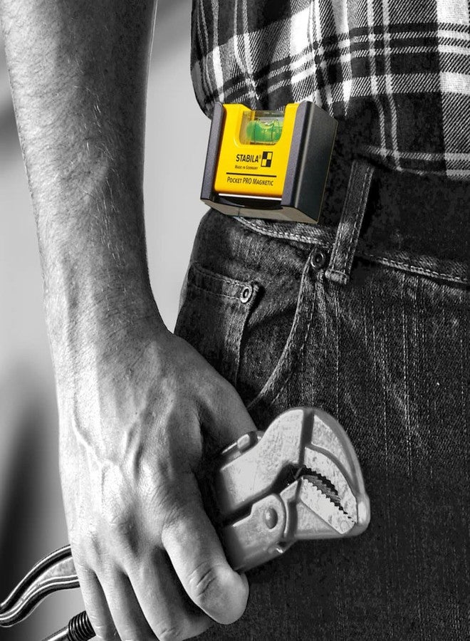 Stabila 11901 Magnetic Pocket Level PRO with Holster Yellow - Image 4
