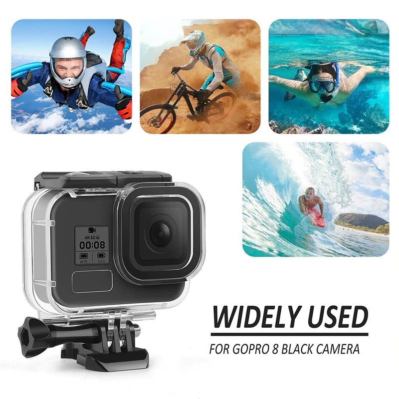 Quikprof Touchscreen Housing Case for GoPro Hero 9, 10 Waterproof Case Diving Protective Housing Shell 50m for GoPro Hero 9 Camera Free Extra backpanel - Image 5