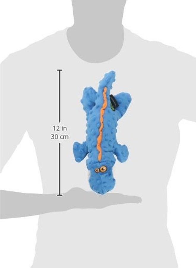 جو دوج لعبة غودوغ غيتورز القطيفة الصاخبة للكلاب، بتقنية حماية من المضغ - أزرق، صغير - Image 3