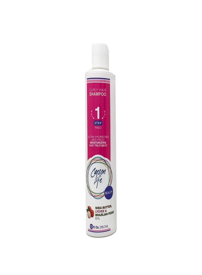 Carson Life Curly Hair Shampoo Paraben and Sulfate Free - 10 Oz - Designed For Curly & Wavy Hair - Shea Butter For Hydration, Anti Frizz, Shine and Bounce (Single) - Image 1