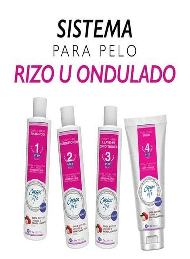 Carson Life Curly Hair Shampoo Paraben and Sulfate Free - 10 Oz - Designed For Curly & Wavy Hair - Shea Butter For Hydration, Anti Frizz, Shine and Bounce (Single) - Image 4
