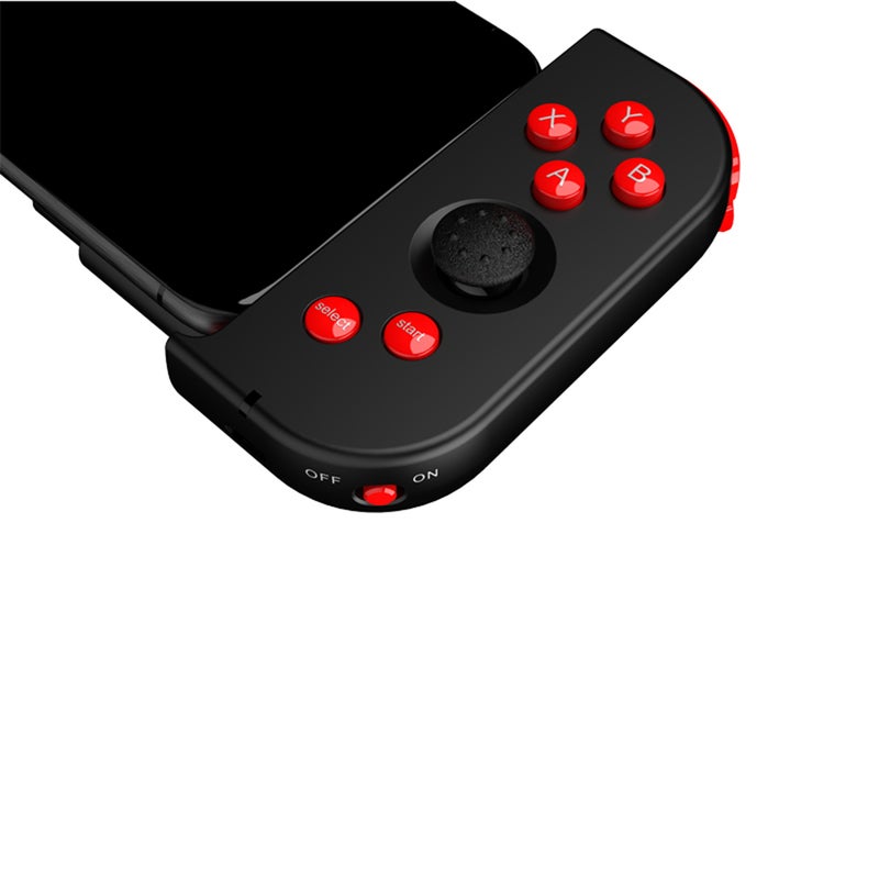 Wireless BT Gamepad Portable Stretchable Game Controller with Turbo Function Dual Rocker Compatible with Android/iOS Red&Black - Image 2