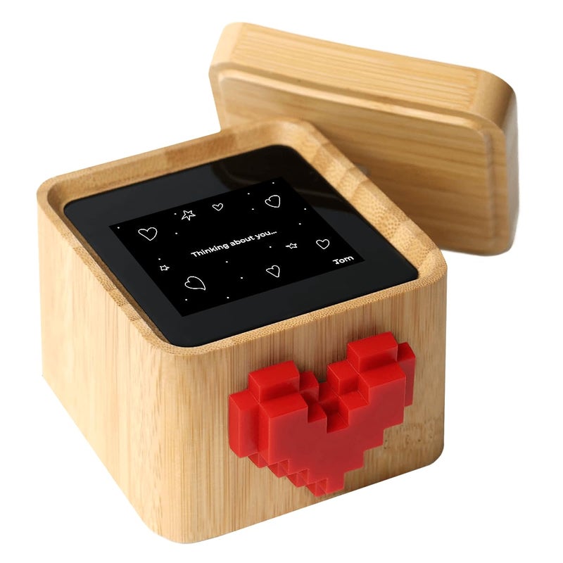 Lovebox Black & White | Love Note Messenger | Meaningful for Mom, Dad, Wife, Husband, Grandma, Grandpa, Kids, Couple Gift, Long Distance Relationship Gift - Image 1