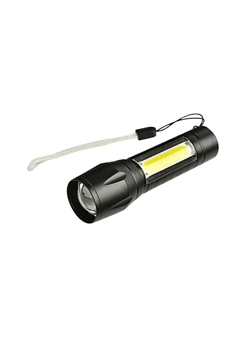 ماركة غير محددة - كشاف يد بحجم الجيب باضاءة LED COB قابل للتكبير ومن 3 انماط للاضاءة، شحن USB  (عبوة من 3 قطع) - Image 1