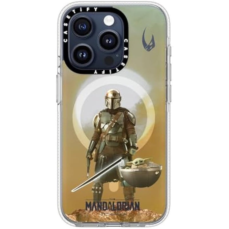 Casetify Clear iPhone 15 Pro Case 【Mandalorian Co-Lab/Not Yellowing / 6.6ft Drop Protection/Compatible with Magsafe】 - A Clan of Two - Clear - Image 2