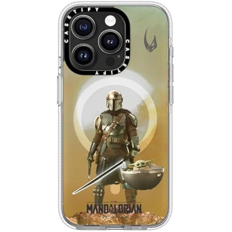 Casetify Clear iPhone 15 Pro Case 【Mandalorian Co-Lab/Not Yellowing / 6.6ft Drop Protection/Compatible with Magsafe】 - A Clan of Two - Clear - Image 4