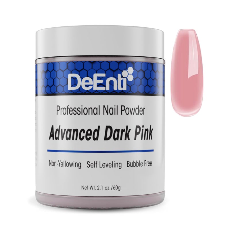 DeEnti Acrylic Nail Powder - 2oz Dark Pink|Professional Grade, Bubble-Free Acrylic Powder for Nails | Long-Lasting, Chip-Resistant Nail Acrylic Powder for Carving, Extensions & Fake Nails - Image 1
