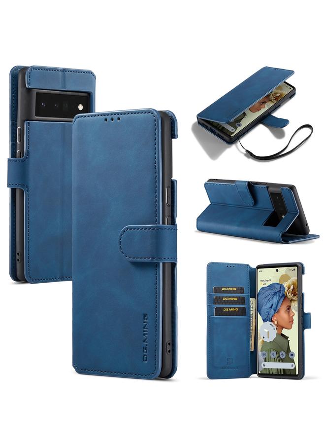 The Bros Case For Google Pixel 6 Pro Retro Oil Side Horizontal Flip Leather Case with Holder & Card Slots & Wallet