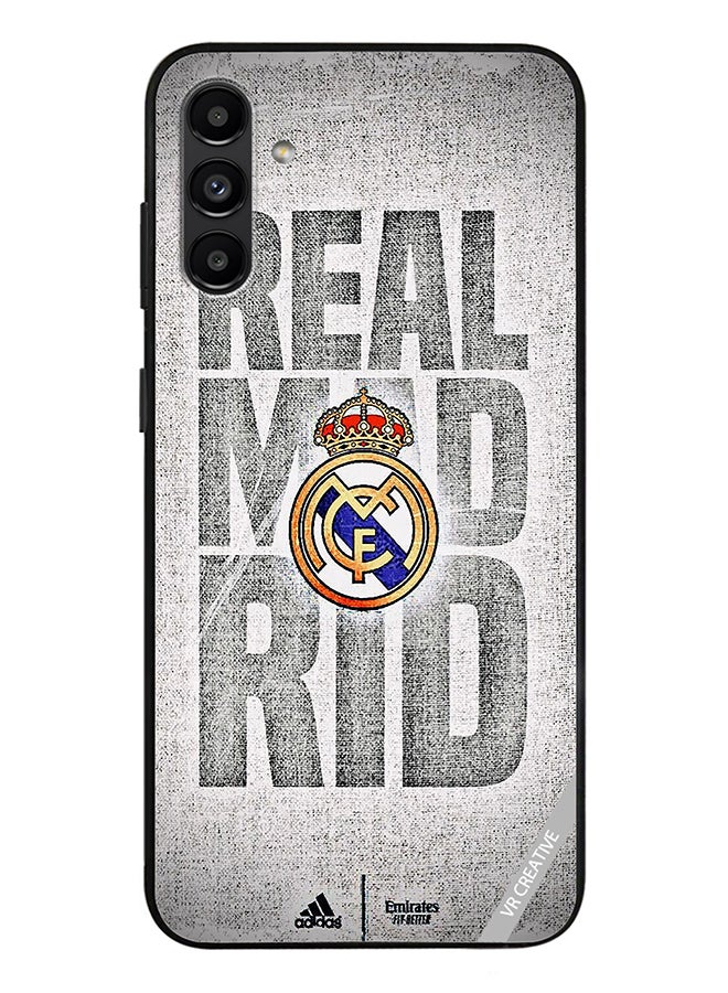 VR CREATIVE غطاء حماية لهاتف سامسونج جالاكسي A13 5G بتصميم شعار ريال مدريد متعدد الألوان - Image 1
