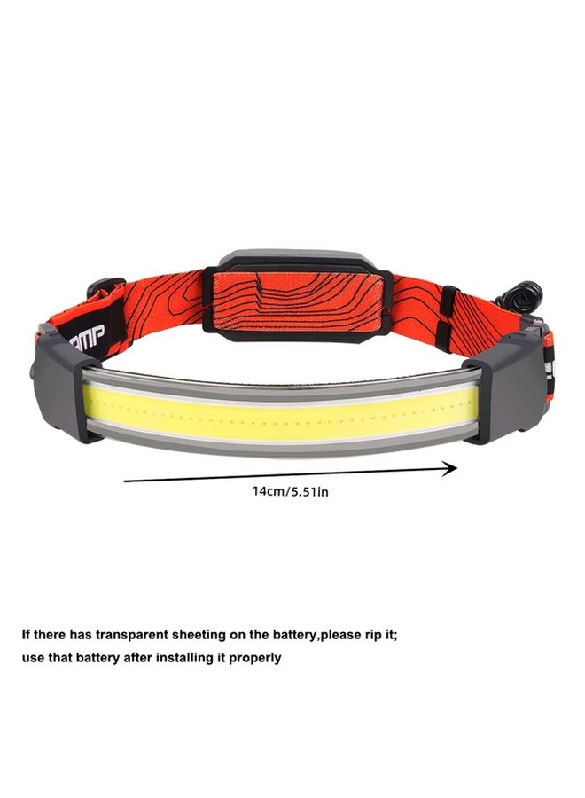 Security Headlamp Rechargeable LED Floodlight Red Taillight for Camping - Image 3