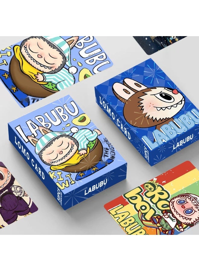 Labubu Double-sided Cartoon Photo Card Labubu Boxed Hd Card Lomo Card - Image 2
