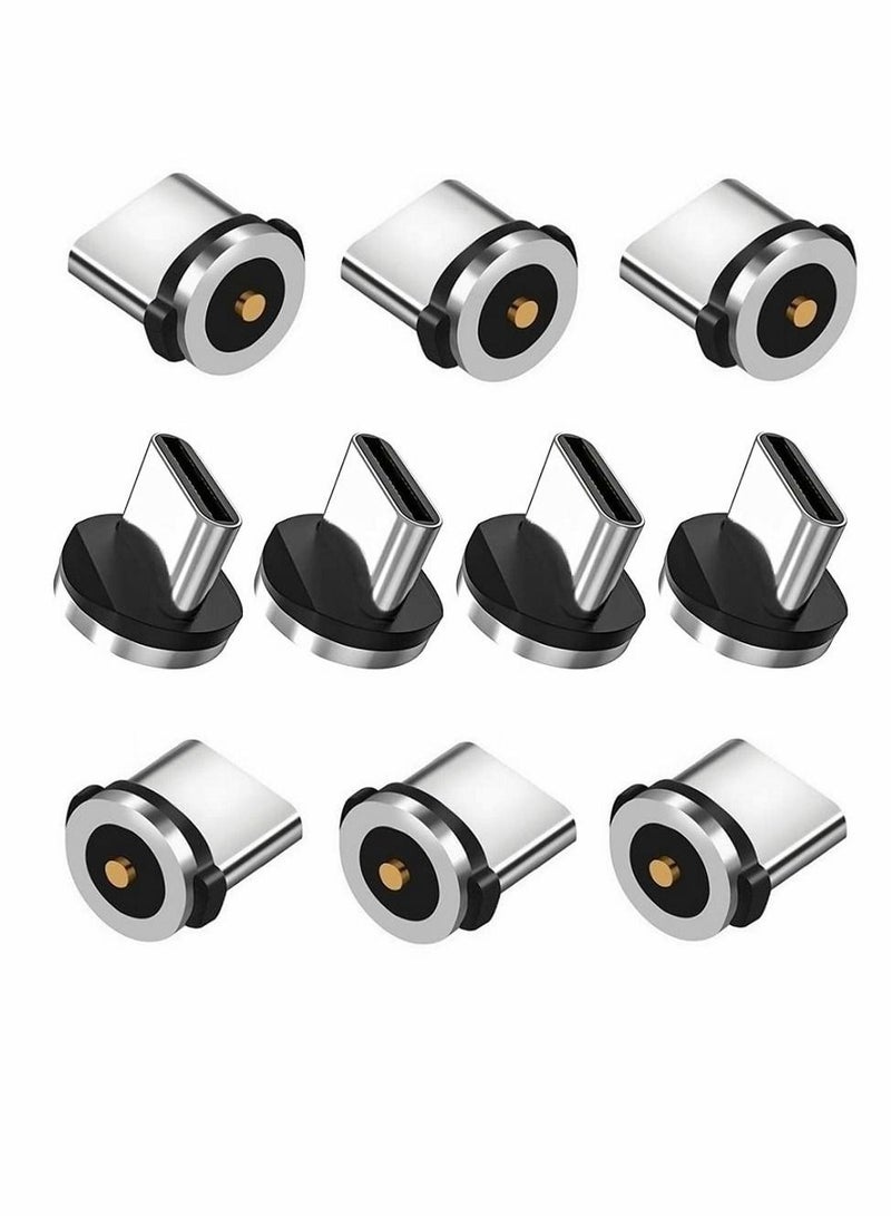SYOSI Magnetic Type C Tips Magnetic Charging Series Type c Tips 10pc Just Charger Tips Without USB Cable Non Data - Image 1