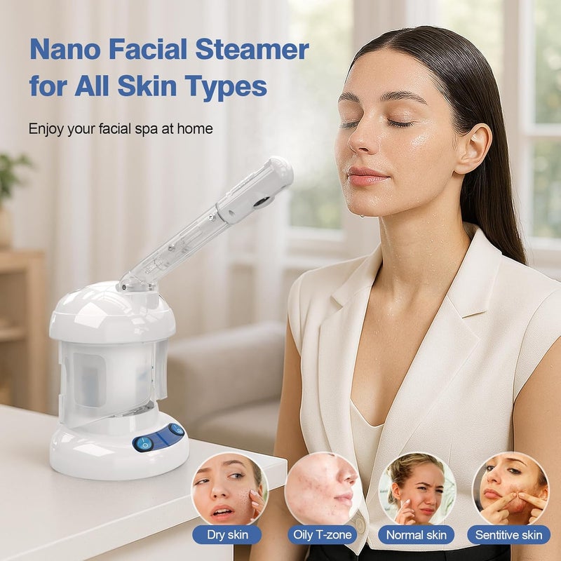 Kingsteam Hair Steamer 2 in 1 Ozone Facial Steamer, Design for Personal Care Use at Home or Salon Bar - Image 5
