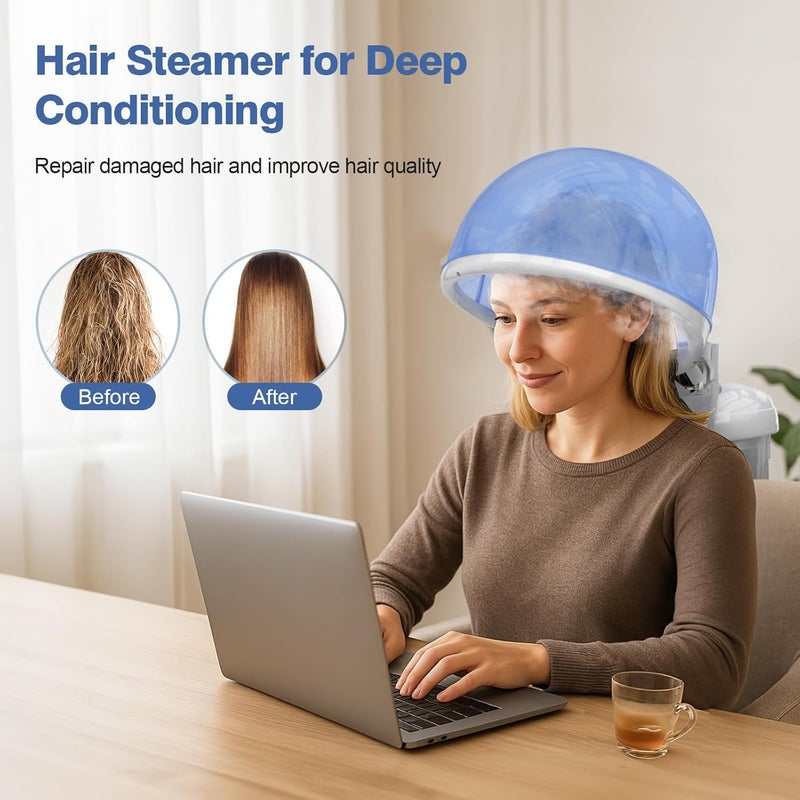 Kingsteam Hair Steamer 2 in 1 Ozone Facial Steamer, Design for Personal Care Use at Home or Salon Bar - Image 2