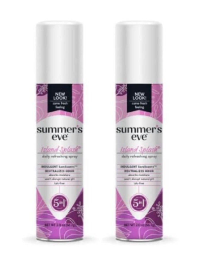 Summer's Eve Island Splash Freshening Deodorant Spray 56.7G 2PCS