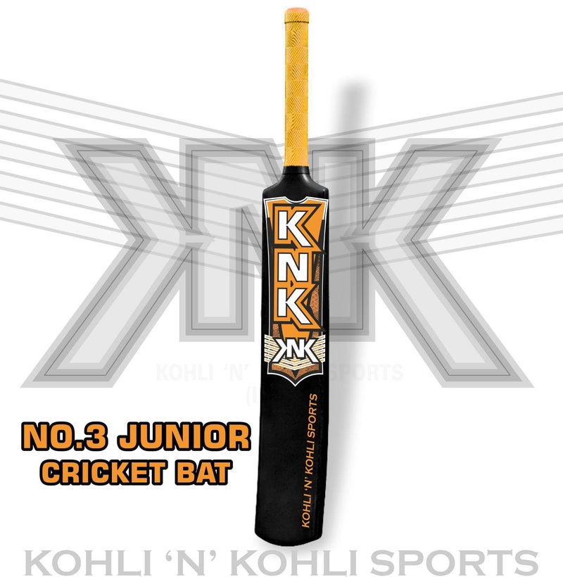 KNK Cricket Bat with Wicekt and Ball Excellent Hard Plastic for Men and Kids Full Size Length with Short Handle Bat(Combo Set) (Orange) - Image 2