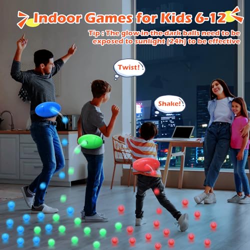 Skirfy Party Shaking Swing Balls Game Set for Kids Adults,Backyard Family Toy with 40 Balls, Birthday Halloween Games Outdoors Indoors Bachelorette Party Games for Boys and Girls Age 5 6 7 8 9+ - Image 3