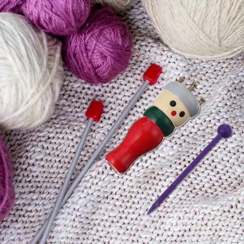 EXCEART French Knitter Wood Yarn Knitting Spool with Needle 4 Peg Knitting Spool Knitter Bead Jewelry Maker DIY Craft Wool Knitting Needle Tools - Image 2