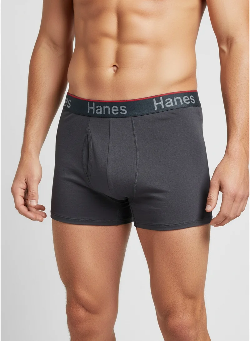 Hanes  Hanes Mens Comfort Flex Fit Moisture Wicking Boxer Brief Underwear for Men | Best Price UAE