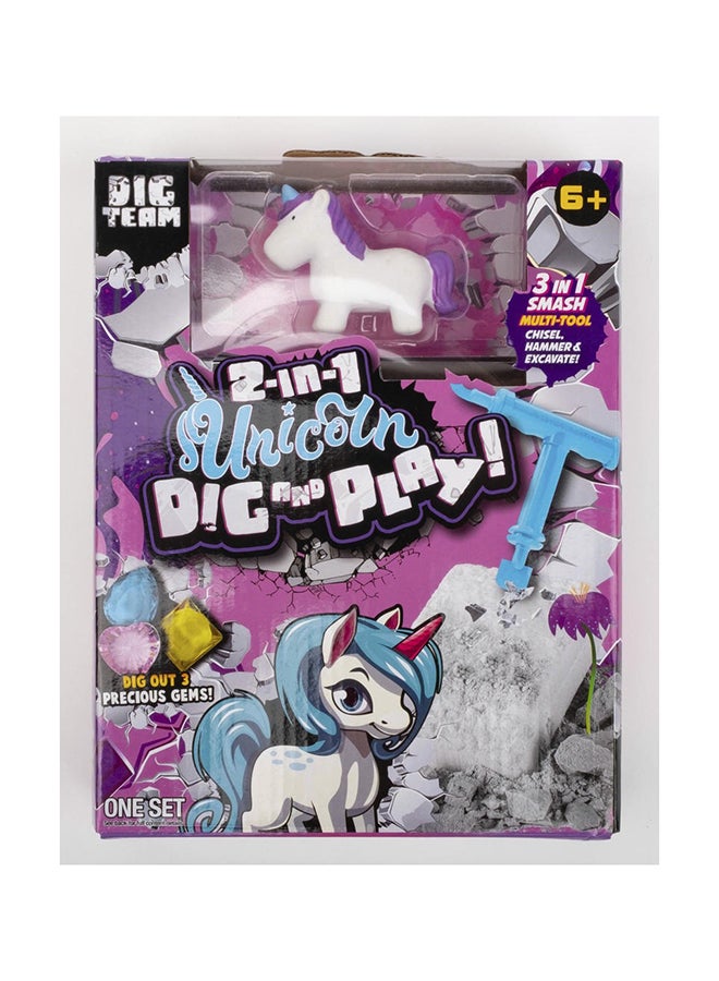 RMS 2 In 1Unicorn Dig And Play – Fun Kids Toy, Interactive Playtime & Gift Item - Image 2