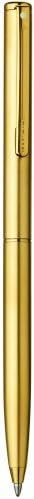 Sheaffer Agio Ball Pen Angle Brushed 22K Gold Plate Finish with 22K Gold Plate Trim SH4592 - Image 1