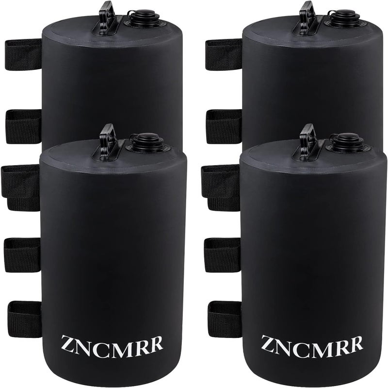 ZNCMRR Canopy Water Weight Bag 4 Pack 88 LBS Water Tent Weights Set of 4 Leg Weights for Gazebo Pop Up Canopies Tent (10L Black) - Image 1