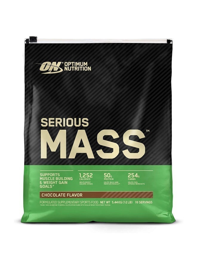 Optimum Nutrition (ON) Serious Mass CHOCOLATE 5.44KG - Image 1