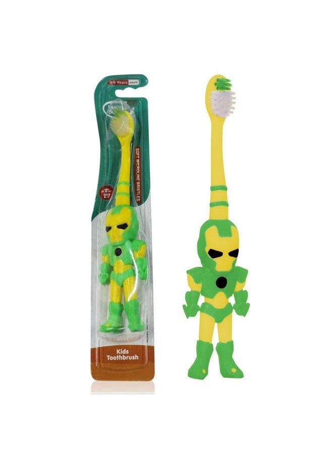 BuddsBuddy Combo Of 6 Robo Kids Tooth Brush Bb3013 6 Pcs Multi Color  - Image 3