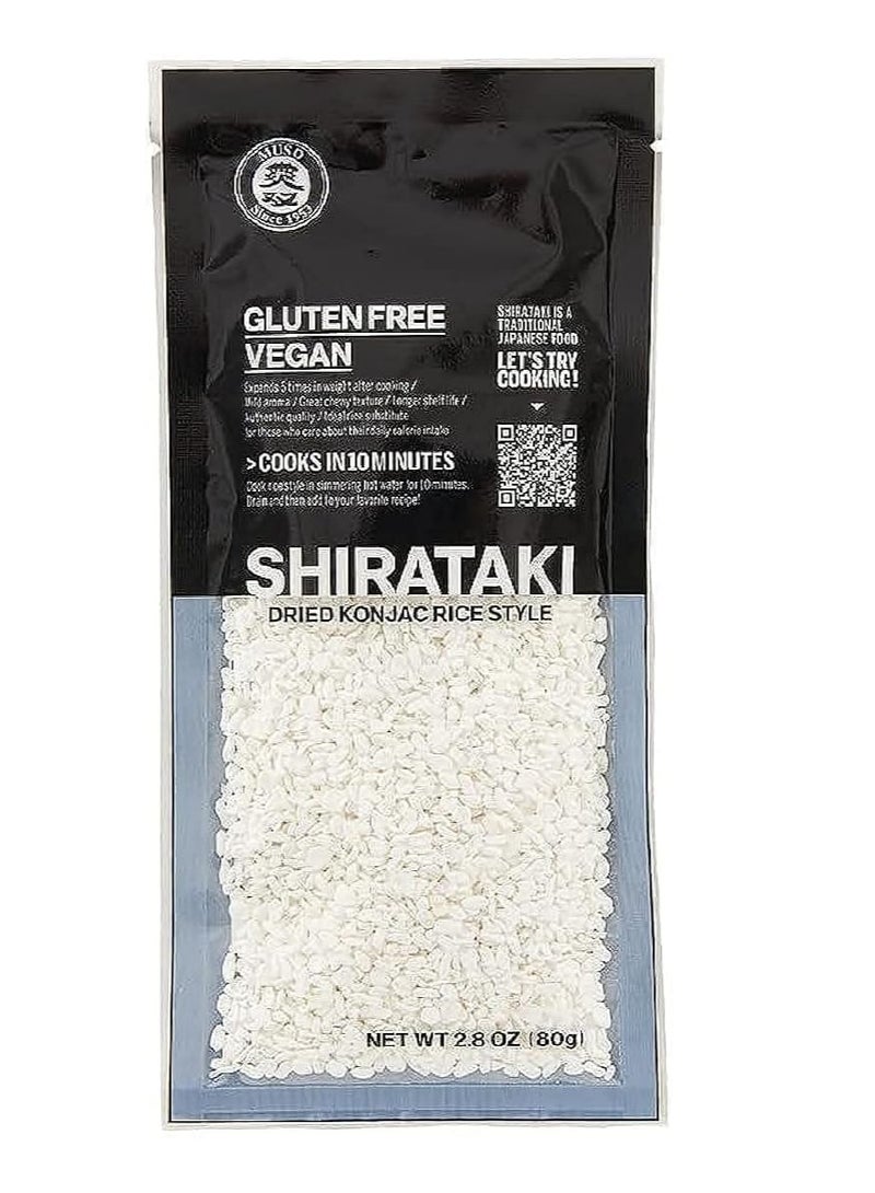 Shirataki Dried Konjac Rice Style, Gluten Free, 80g