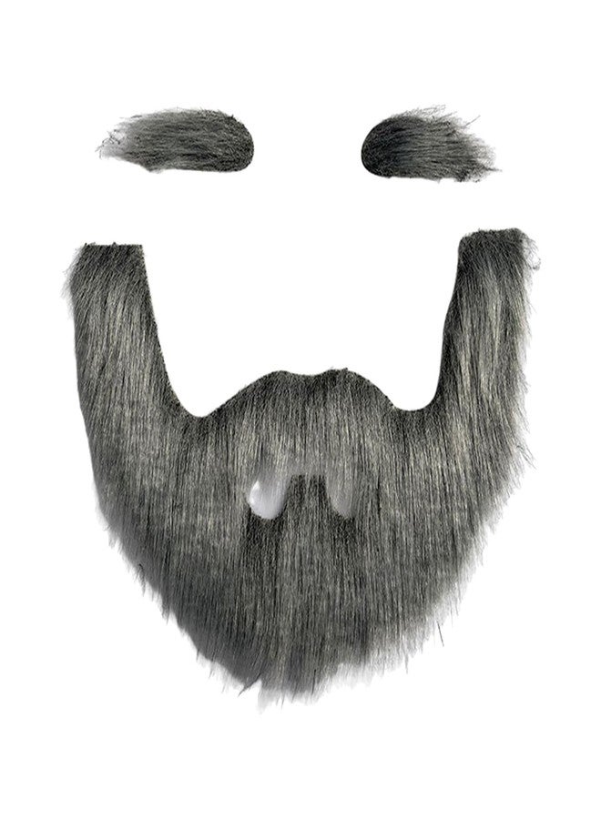 Indusoire 3 Pcs Fake Beard, Fake Beard for Acting, Duplicate Moustache and Beard Set, Fake Moustache for Role Play, Cosplay, Parties, Stage Performance - Image 1