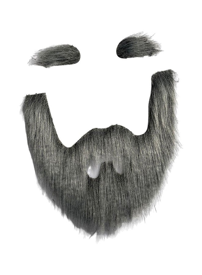 Indusoire 3 Pcs Fake Beard, Fake Beard for Acting, Duplicate Moustache and Beard Set, Fake Moustache for Role Play, Cosplay, Parties, Stage Performance - Image 2