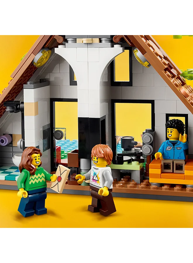 LEGO LEGO® Creator Cozy House 31139 Building Toy Set Featuring a Family House, Canal House and Lake House; Imaginative Models to Inspire Role Play for Kids Aged 8+ (808 Pieces)